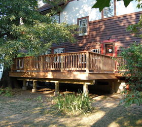 deck built around a tree, decks, outdoor living