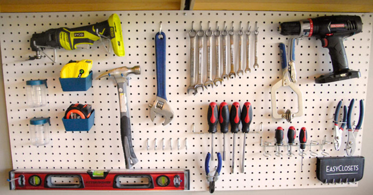 How To Install A Pegboard Tool Organizer Video Tutorial Hometalk