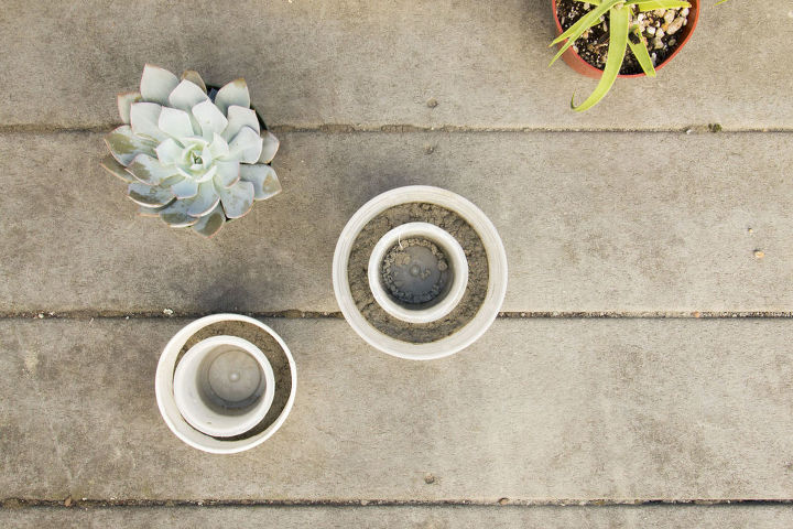 diy 30 mini concrete planters, concrete masonry, diy, gardening