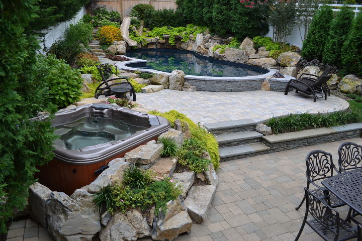 Want to see an awesome pool and spa in a small backyard ... Want to see an awesome pool and spa in a small backyard ... on Outdoor Living Pool And Spa id=79447