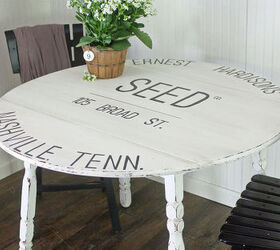 farmhouse style with a cotton seed sack inspired table, painted furniture, Cotton Seed Sack inspired table