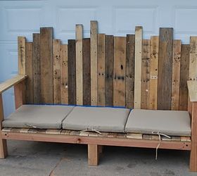 pallet bench, painted furniture, pallet