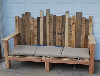 pallet bench, painted furniture, pallet