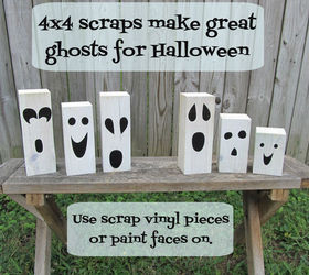 quick amp easy halloween decor, crafts, halloween decorations, seasonal holiday decor, using scraps to make these fun ghosts was so easy
