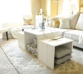 diy 3 in 1 coffee table, diy, living room ideas, woodworking projects, perfect to hide display pillows etc