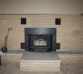what to do with this 1968 era fireplace without tearing out the brick, concrete masonry, fireplaces mantels