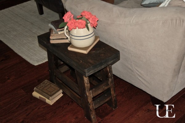 pottery barn inspired stool, home decor, woodworking projects