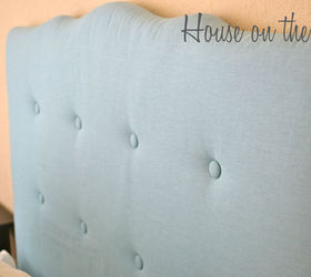 Before and After Twin to Full Tufted Fabric Headboard Hometalk