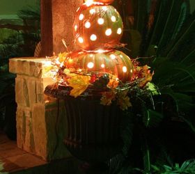 my first fall porch installment pumpkin topiary, curb appeal, porches, seasonal holiday decor