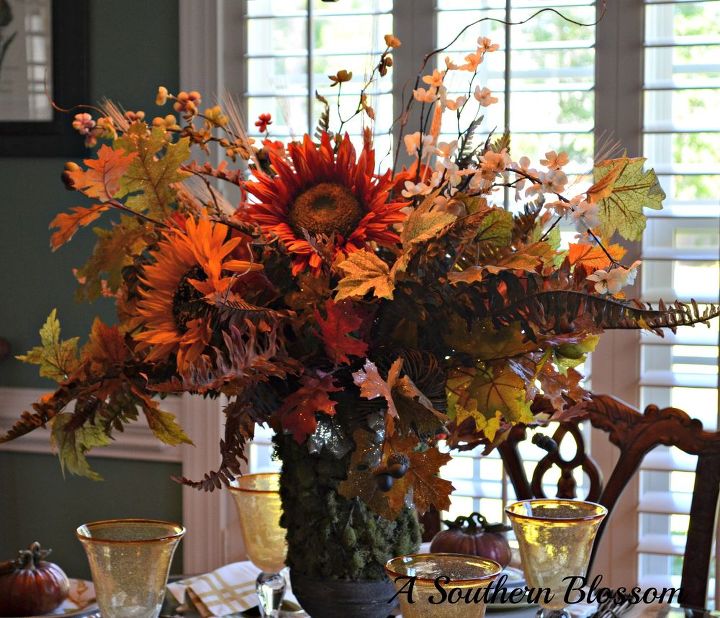 fall tablescape, flowers, gardening, home decor, landscape, outdoor living, Fall Centerpiece