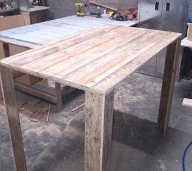q kitchen island from old cupboard pallet top, diy, kitchen design, kitchen island, pallet, repurposing upcycling