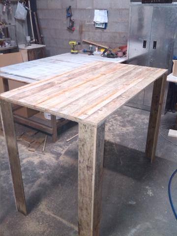 q kitchen island from old cupboard pallet top, diy, kitchen design, kitchen island, pallet, repurposing upcycling