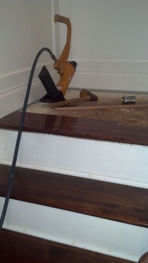 refinishing the stairs step by step, stairs