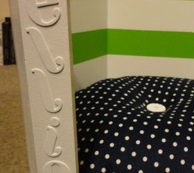 upcycled doggy bed, repurposing upcycling, A close up of the dog s name on the bed