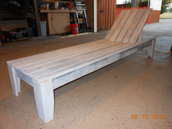 diy chaise lounge chair, painted furniture, woodworking projects, Chair assembled and primed