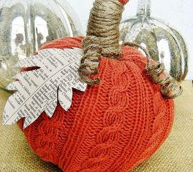 easy sweater pumpkins, crafts, decoupage, repurposing upcycling, Easy sweater pumpkins complete tutorial on my blog