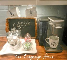 my mini coffee station it greets me every morning, chalk paint, cleaning tips, kitchen design, Ou little coffee station