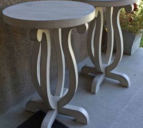diy accent table with curvy legs, diy, painted furniture, woodworking projects