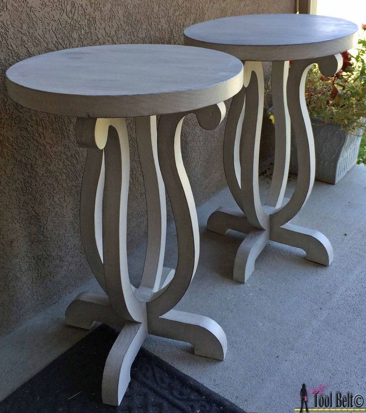 diy accent table with curvy legs, diy, painted furniture, woodworking projects