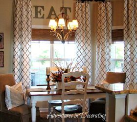 our new french country breakfast area, home decor, living room ideas, View from the kitchen Since we went from a counter height table to a lower one we also had the chandelier lowered