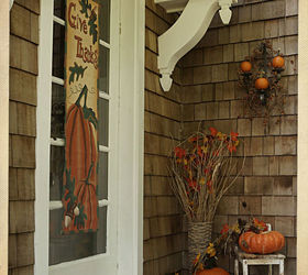 my back porch ready for fall, crafts, seasonal holiday decor, All finished
