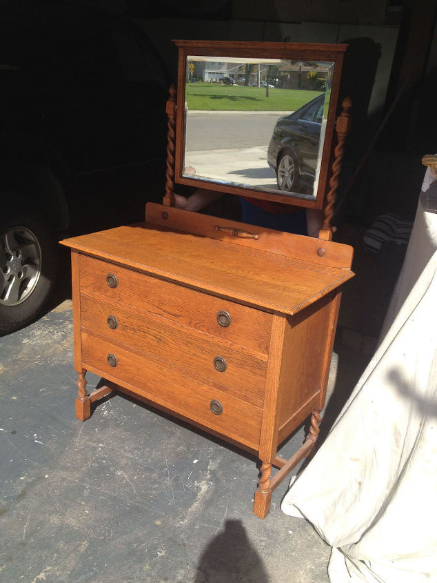 Painting A White, Country-Chic Look For An Antique Dresser Hometalk painted furniture antique dresser white country chic, chalk paint, painted furniture, repurposing upcycling - Painting A White, Country-Chic Look For An Antique Dresser Hometalk