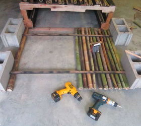 bar built from pallets and bamboo, pallet