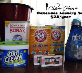 homemade laundry soap 28 per year, cleaning tips, Only 28 per year if you do an average 6 loads per week