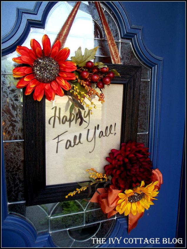 my take on a fall wreath, seasonal holiday d cor, wreaths