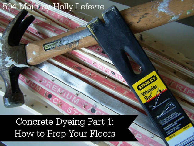 how to prepare concrete floors dyeing staining, concrete masonry, flooring, how to, painting