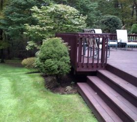 vintage deck i photographed this deck today can you guess how old it is see below, decks, outdoor living, patio, Classic Deck and Patio Company railing We called it slat railing