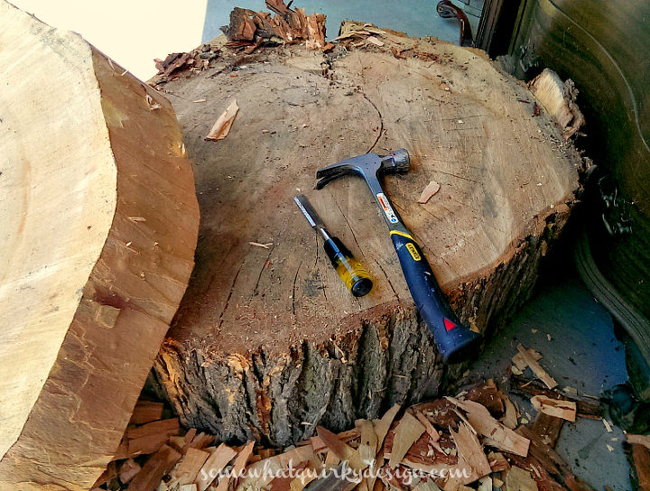DIY Table From Large Tree Slices | Hometalk
