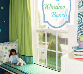 diy window bench, bedroom ideas, home decor, painted furniture