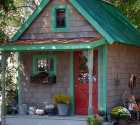 potting shed fall dressing, gardening, outdoor living