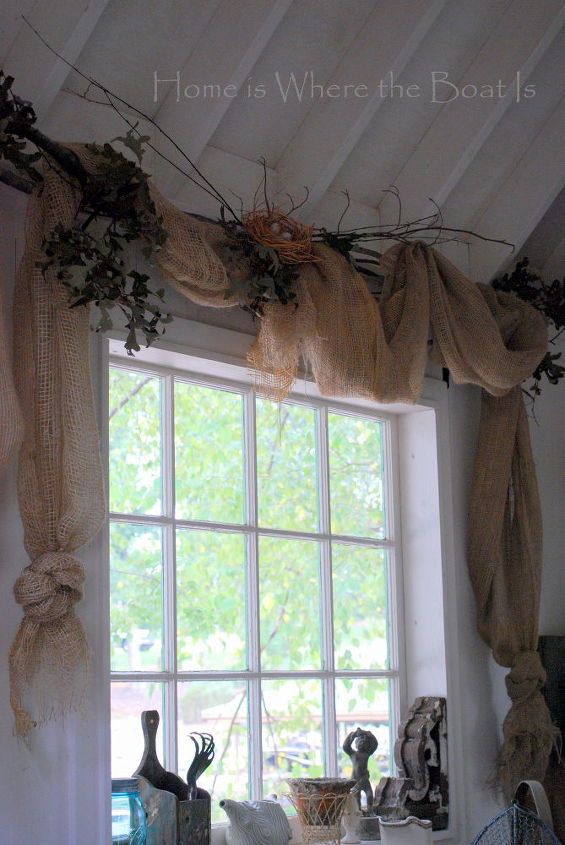 nesting amp window dressing, home decor, window treatments, windows
