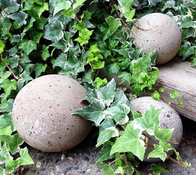 diy concrete garden globes, concrete masonry, crafts, diy, gardening, home decor