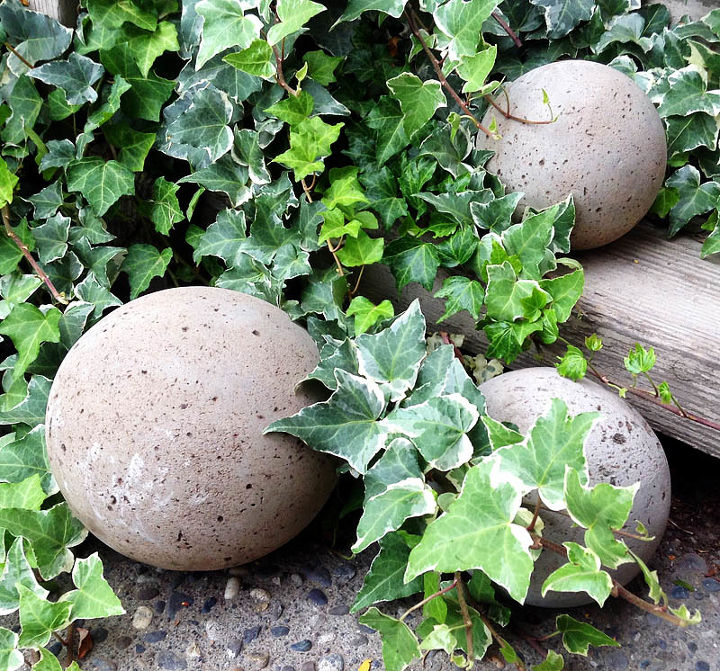 globos de jardim de concreto faa voc mesmo