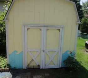 my backyard shed gets a much needed makeover, outdoor living, painting, This was the eyesore that was my backyard shed It had fallen into disrepair and needed some TLC