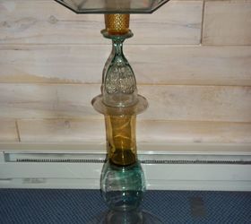 upcycled glass projects, repurposing upcycling, Plant Stand