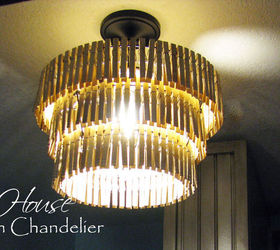 clothespin chandelier, crafts, lighting, repurposing upcycling, 192 clothespins