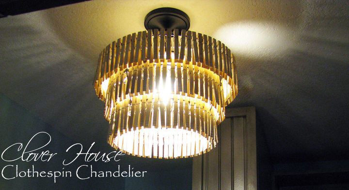 clothespin chandelier, crafts, lighting, repurposing upcycling, 192 clothespins