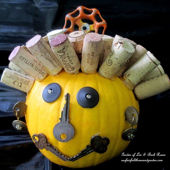 crafts fall pumpkin junk o lantern, Junk O Lantern