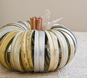 canning jar ring pumpkin, crafts