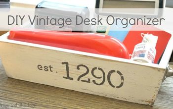 DIY Vintage Desk Organizer