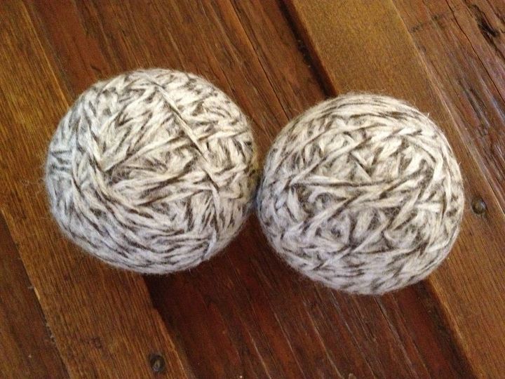 no more dryer sheets, cleaning tips, go green, Dryer balls made from wool yarn They last a long time and save you money