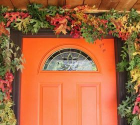 wreaths autumn leaf garland, crafts, halloween decorations, seasonal holiday decor