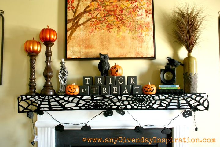 halloween home decor, halloween decorations, seasonal holiday d cor, Halloween Mantle