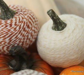 baker s twine pumpkins, crafts, decoupage, seasonal holiday decor, Mini bakers twine pumpkins for your home Learn how to make them here