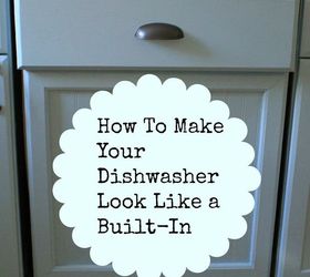 creating a built in look for your dishwasher, appliances, cabinets, diy