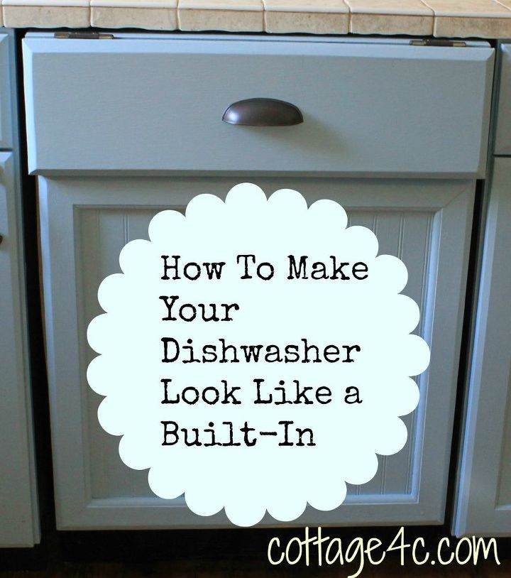 creating a built in look for your dishwasher, appliances, cabinets, diy